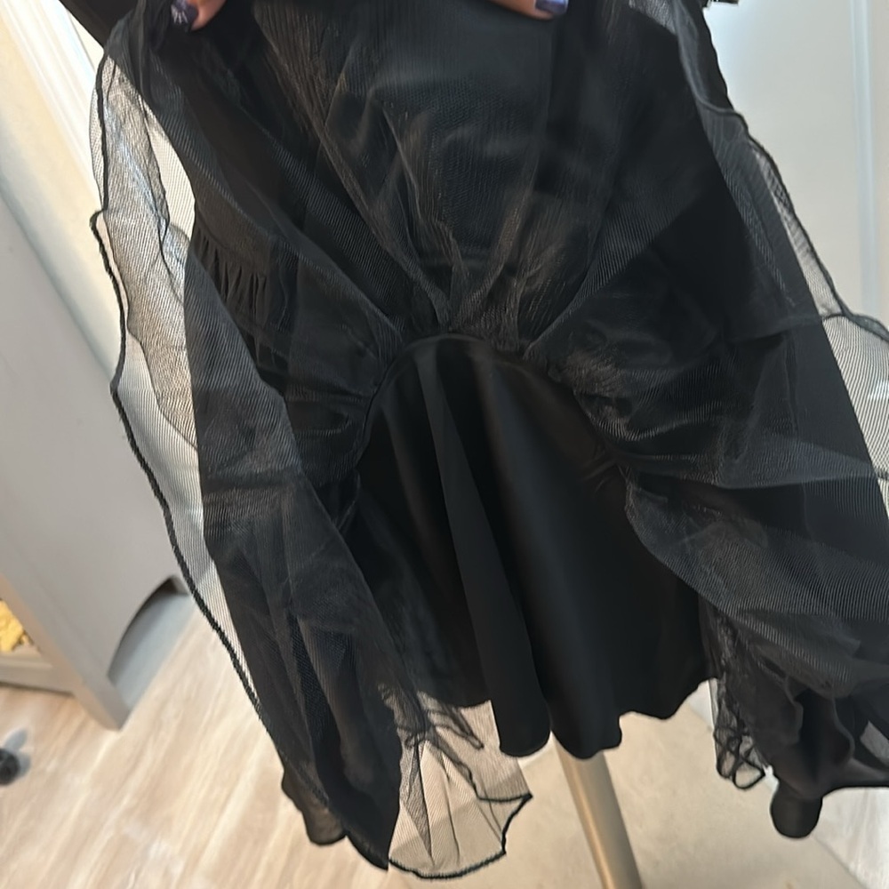 WAY IN CLOTHING BLACK EMBELLISHED DRESS SZ 5 PROM PARTY HOLIDAY PICTURES - Picture 7 of 12